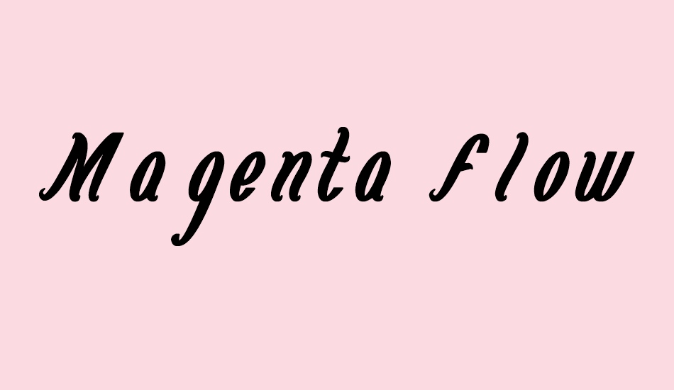 Magenta Flower font big