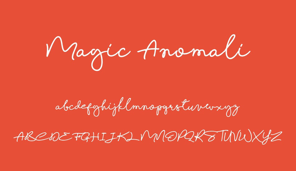 Magic Anomali font