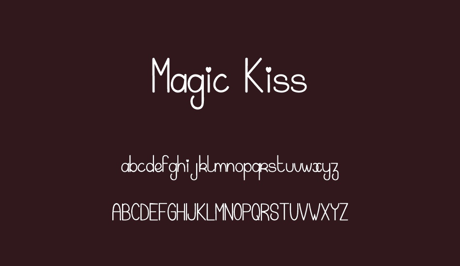 Magic Kiss font