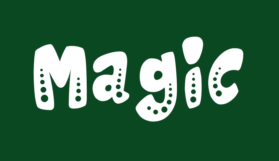 Magic Spots font big