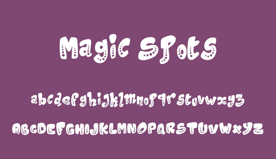 Magic Spots font