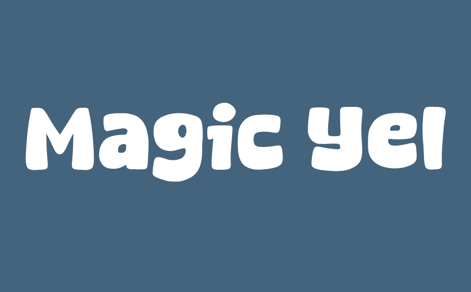 Magic Yellow font big
