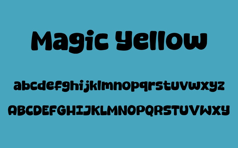 Magic Yellow font
