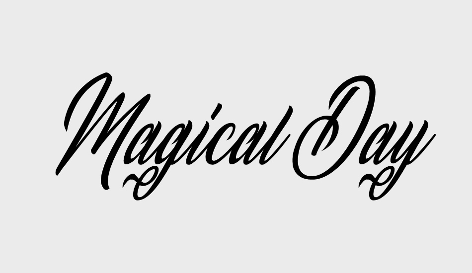 Magical Day Personal Use font big