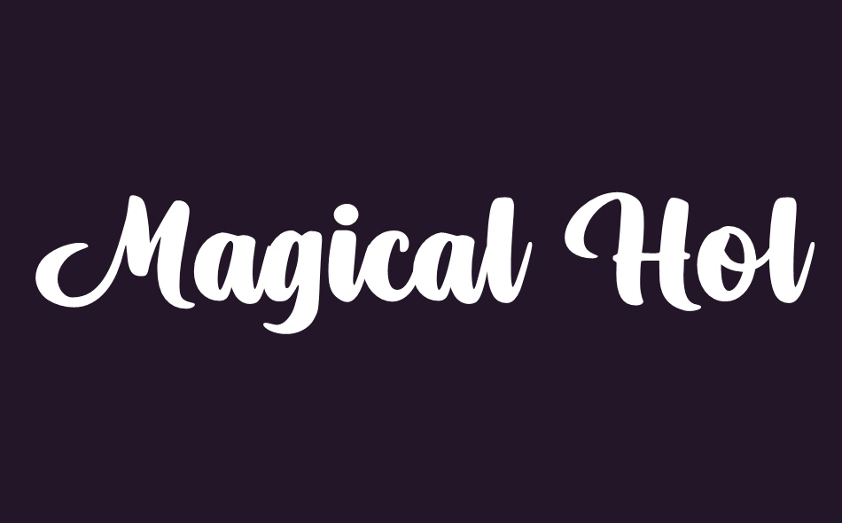 Magical Holiday font big