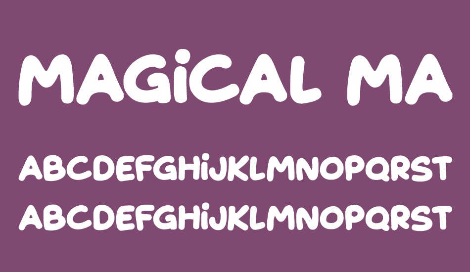 Magical Markers font