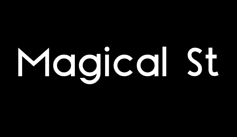 Magical Stylish Sans Serif Demo font big