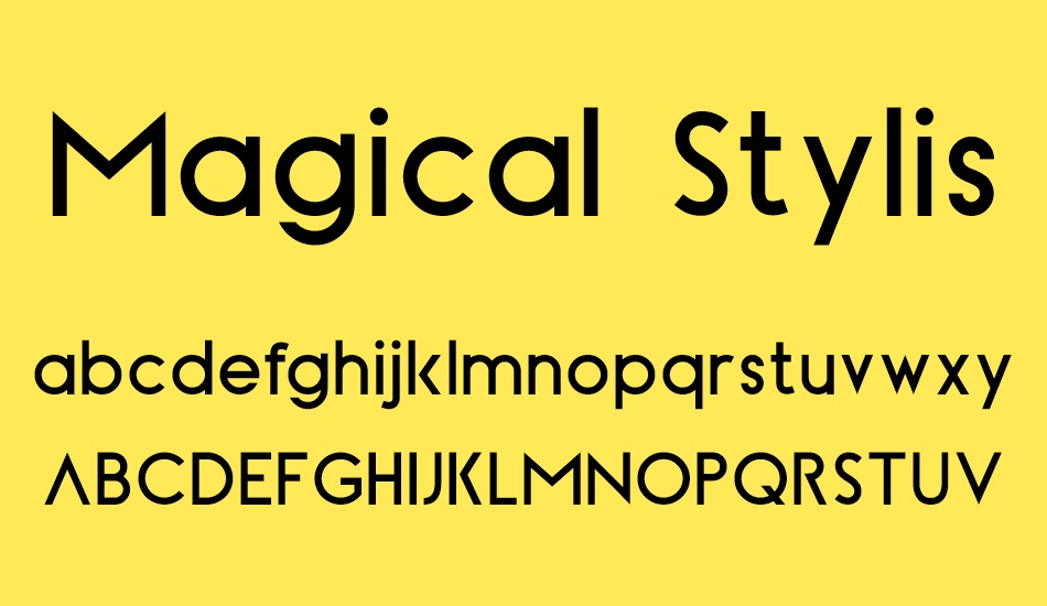 Magical Stylish Sans Serif Demo font