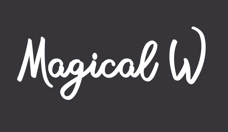 Magical Waste Personal Use font big