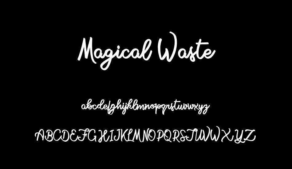 Magical Waste Personal Use font