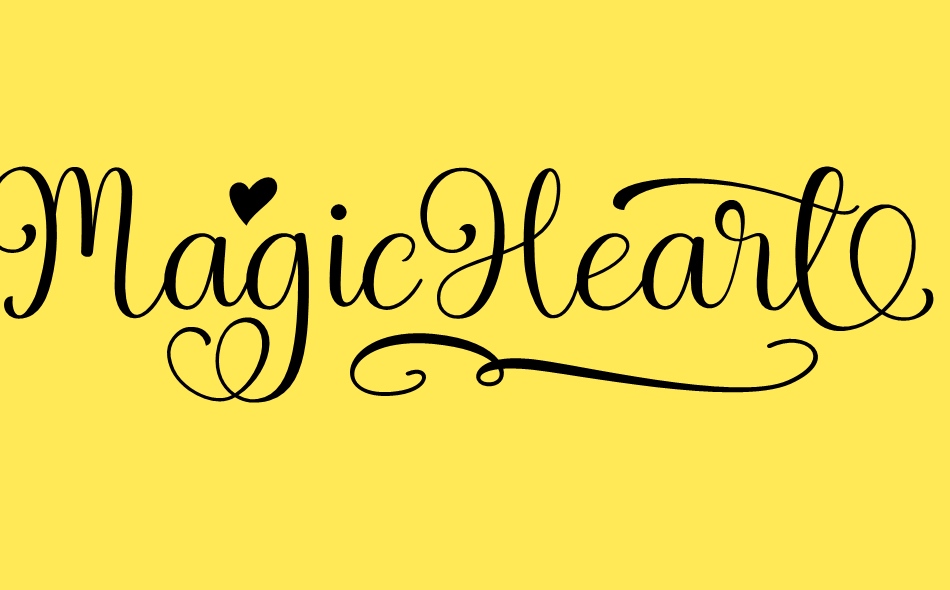 Magic Heart font big