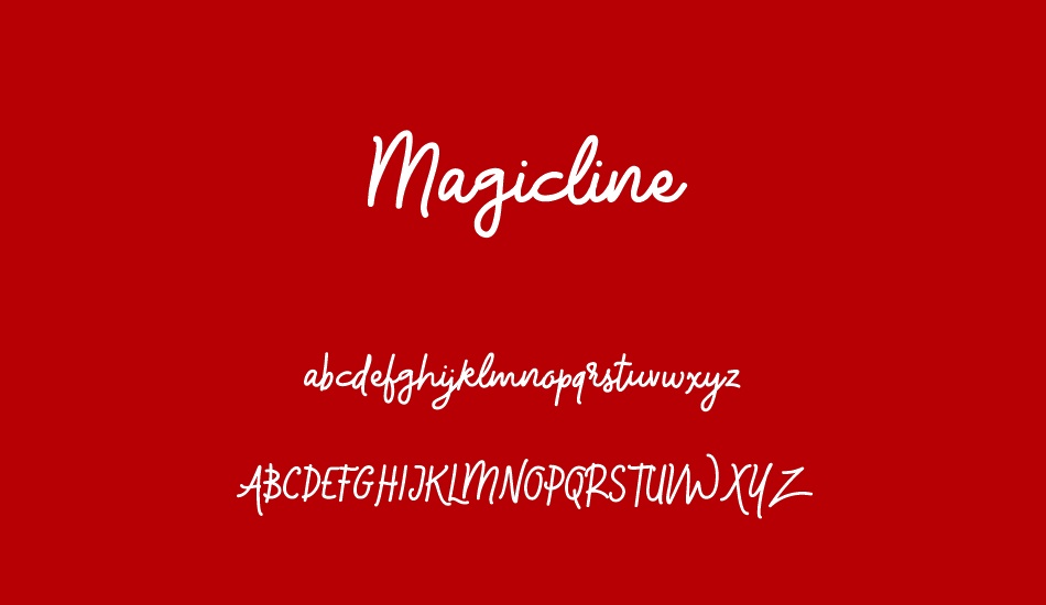 Magicline font