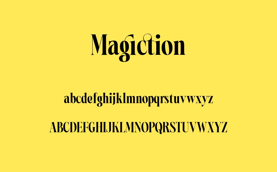 Magiction font