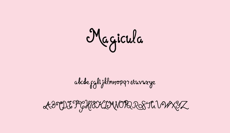 Magicula font