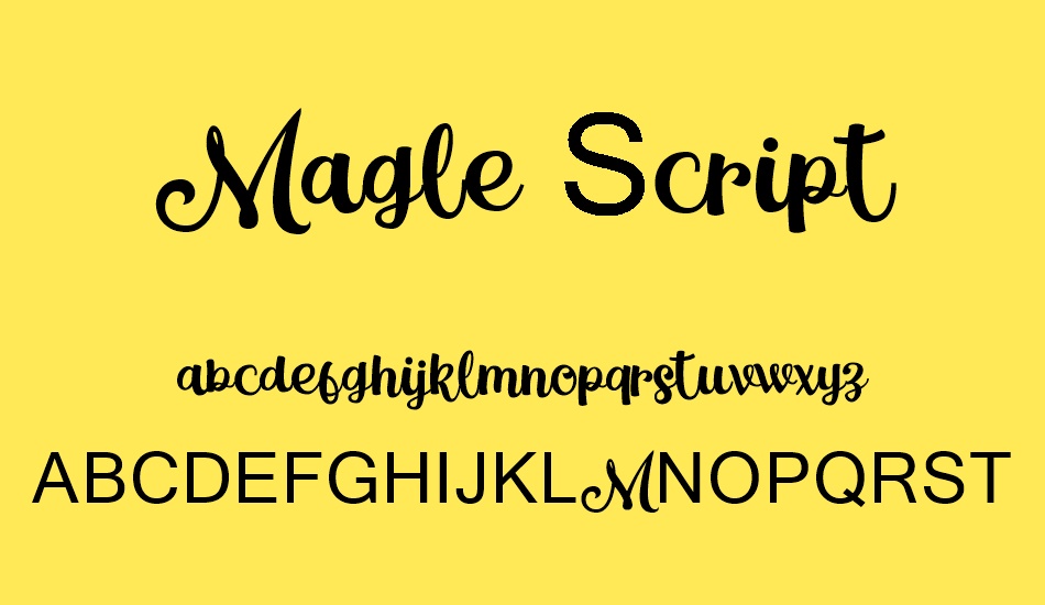 Magle Script DEMO font