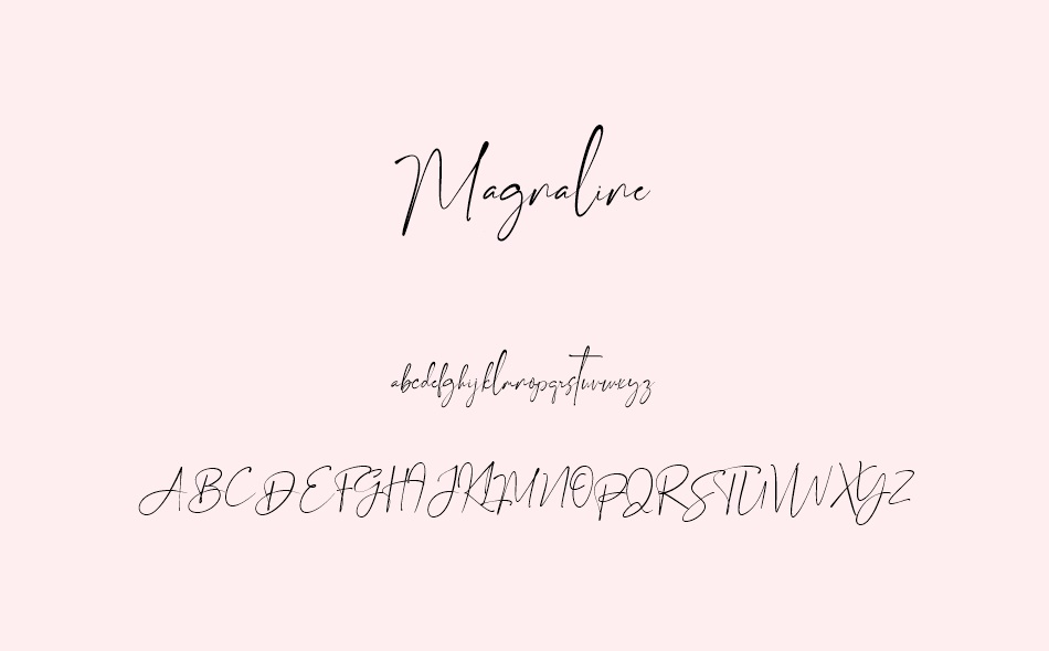 Magnaline font