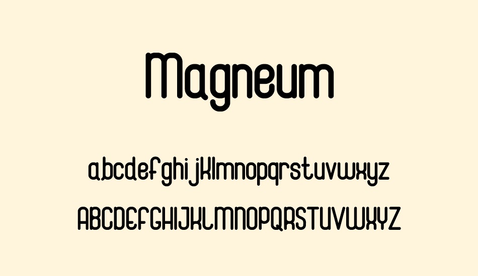 Magneum font