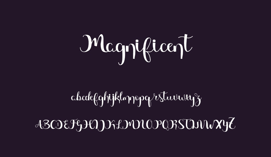 Magnificent Free font