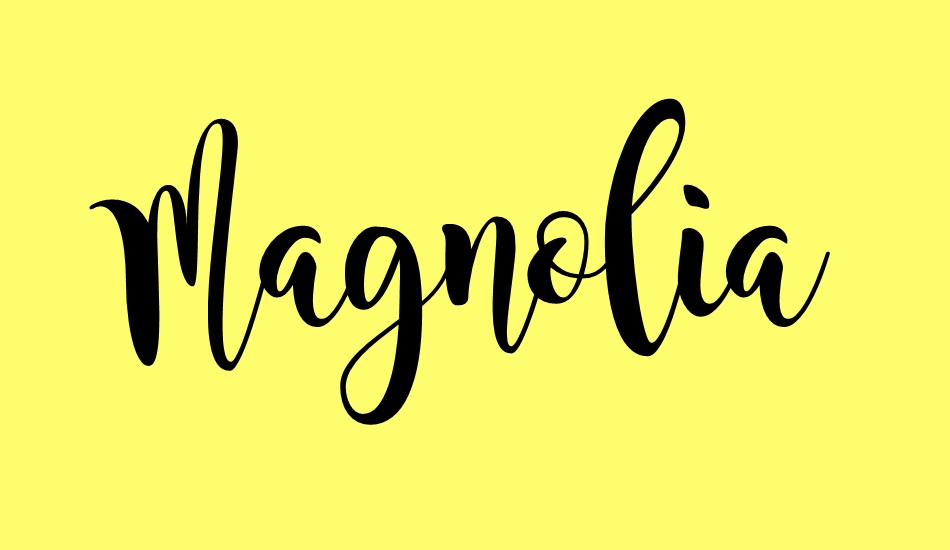 Magnolia Sky font big