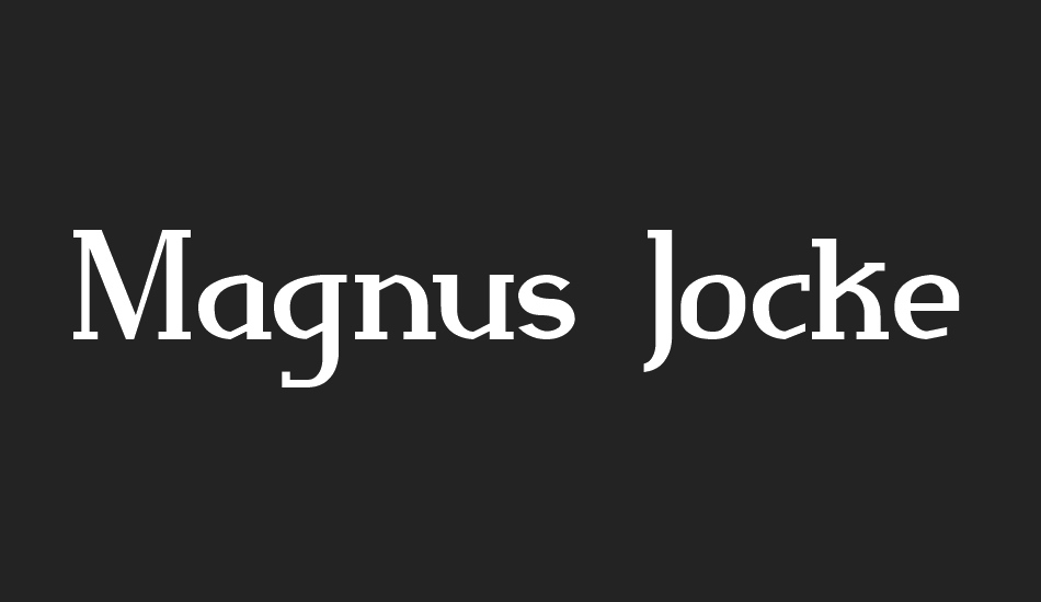 Magnus Jockey font big