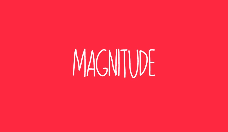 MAGNITUDE font big