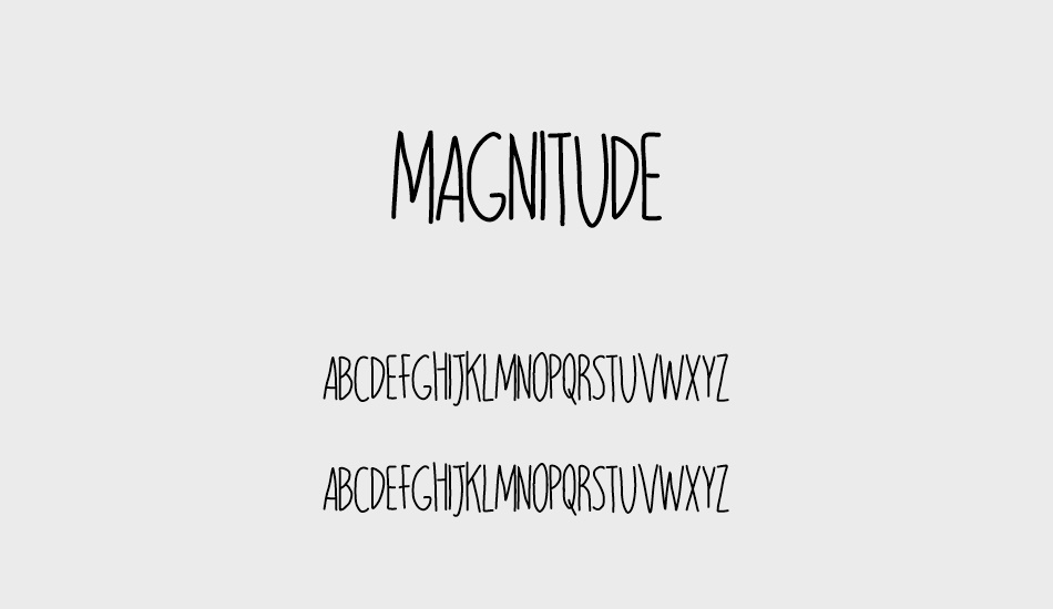 MAGNITUDE font