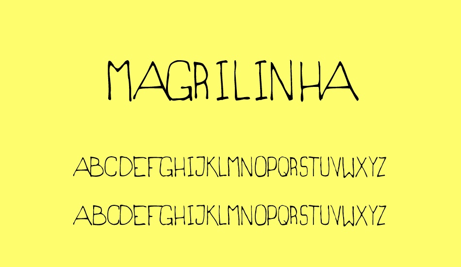 MAGRILINHA font