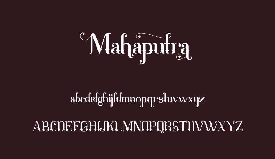 mahaputra font