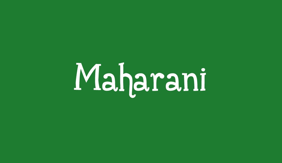 Maharani font big