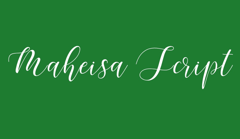 Maheisa Script font big