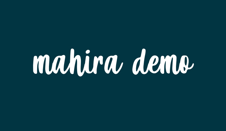 mahira demo font big