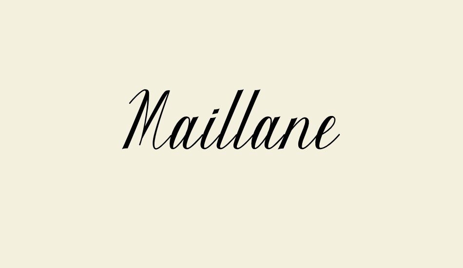 Maillane font big