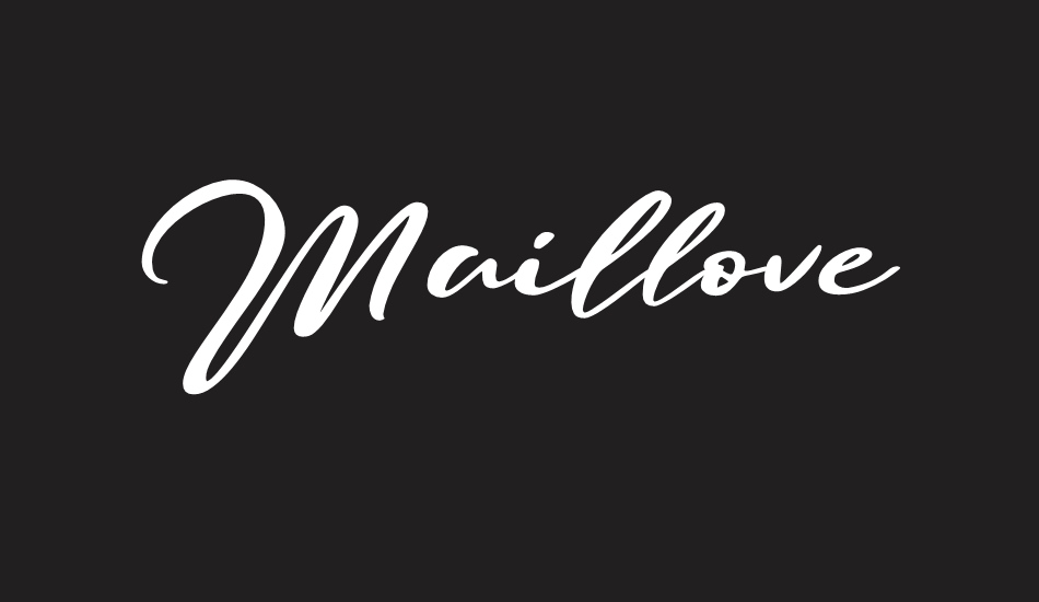 Maillove font big