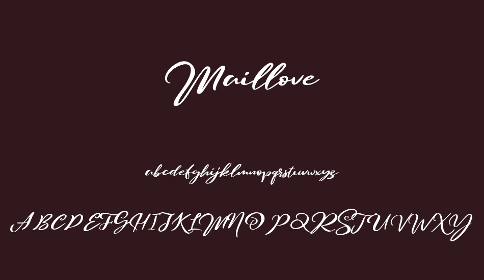 Maillove font