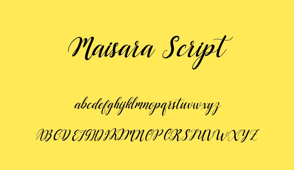 Maisara Script font