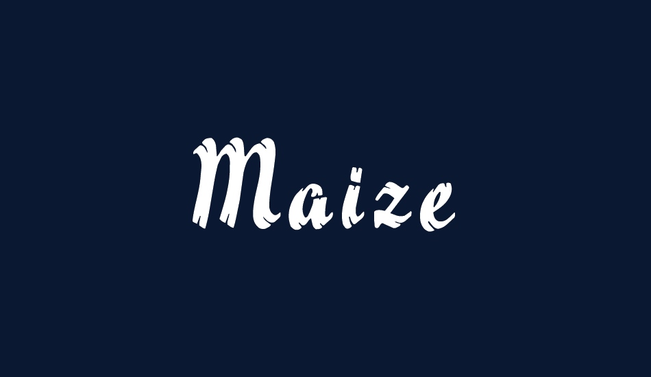 Maize font big