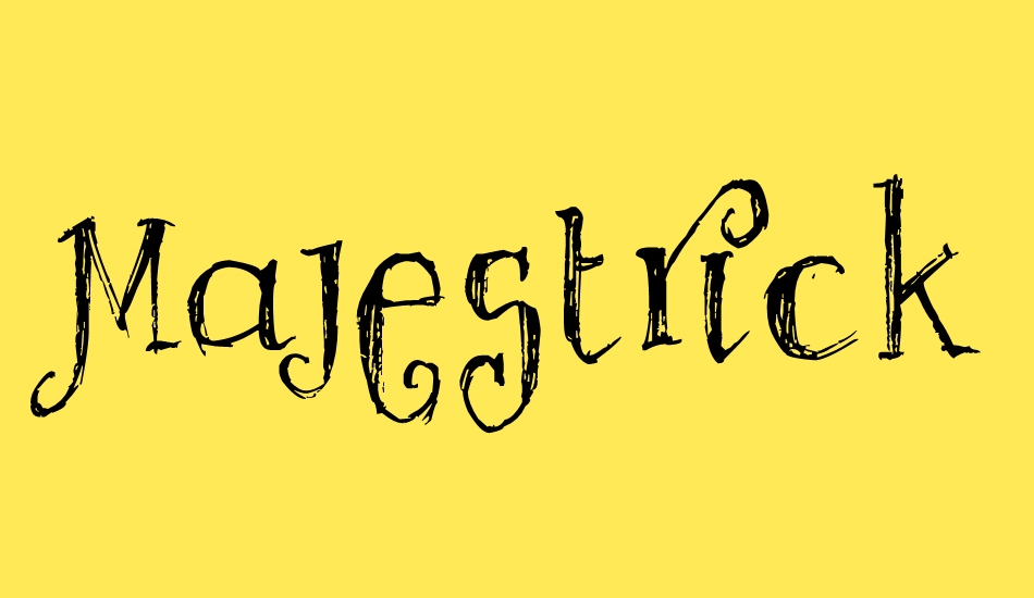 Majestrick font big