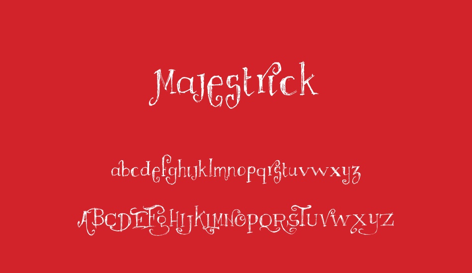 Majestrick font