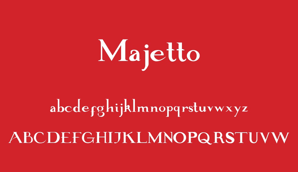 Majetto font