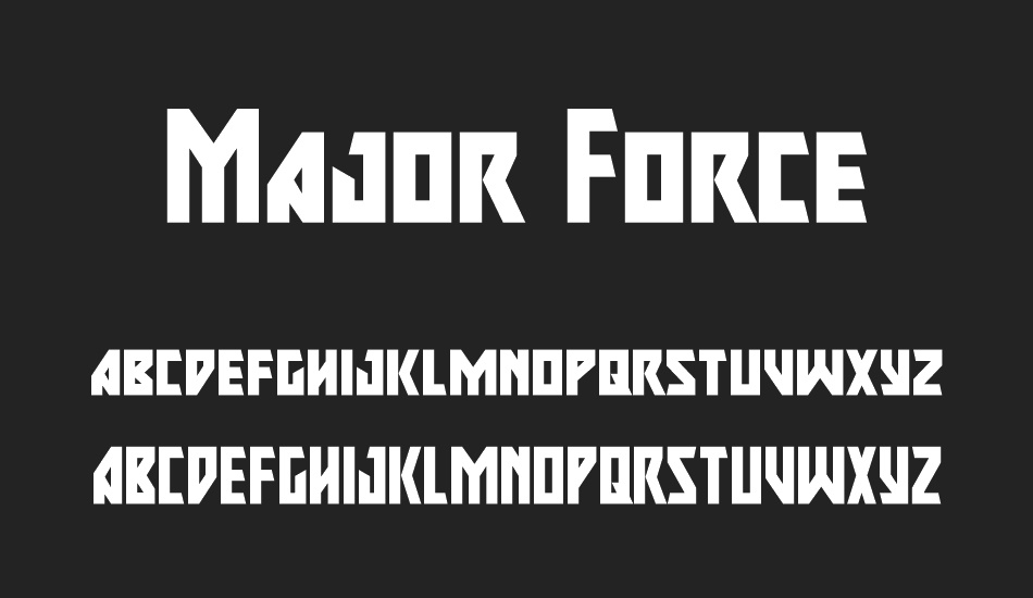 Major Force font