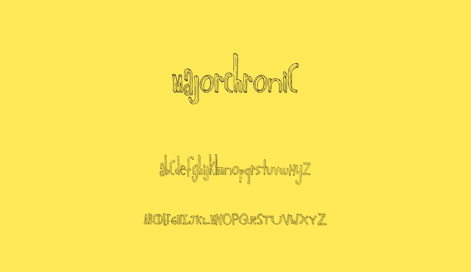 MajorChronic font