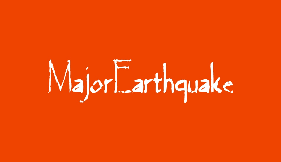 MajorEarthquake font big