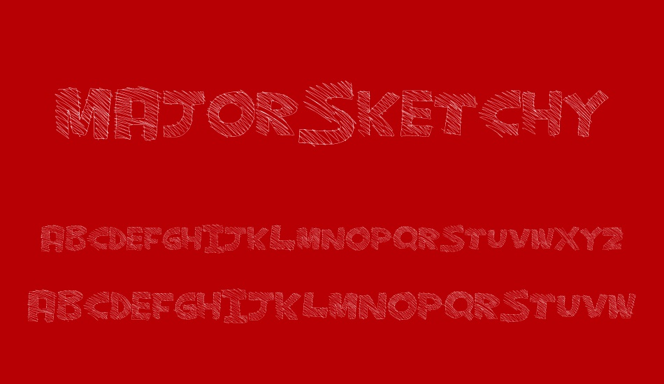 MajorSketchy font