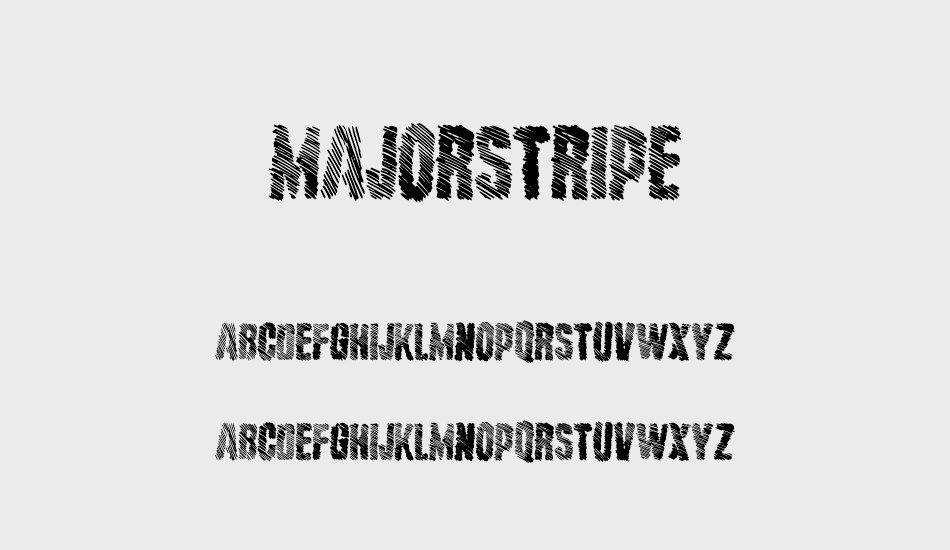 MajorStripe font