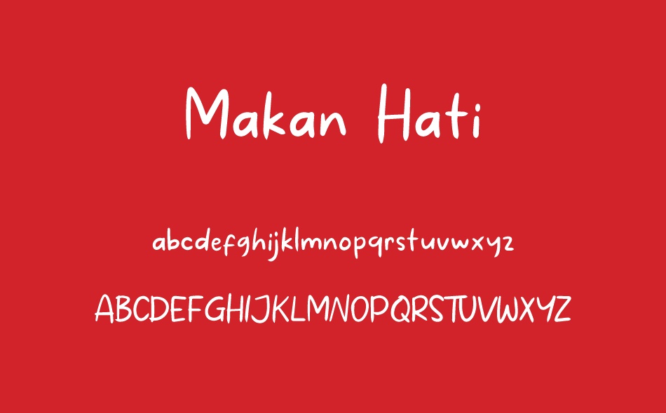 Makan Hati font