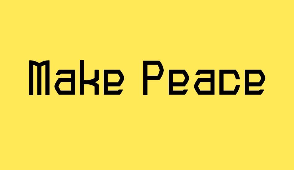 Make Peace font big