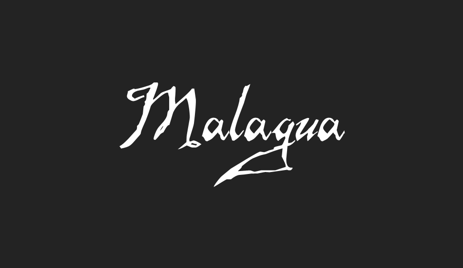 Malagua Demo font big