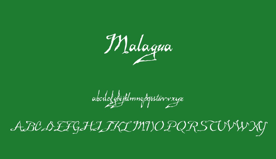 Malagua Demo font