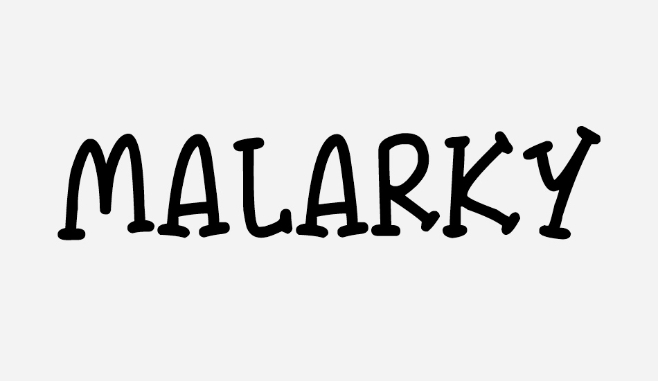 Malarky font big