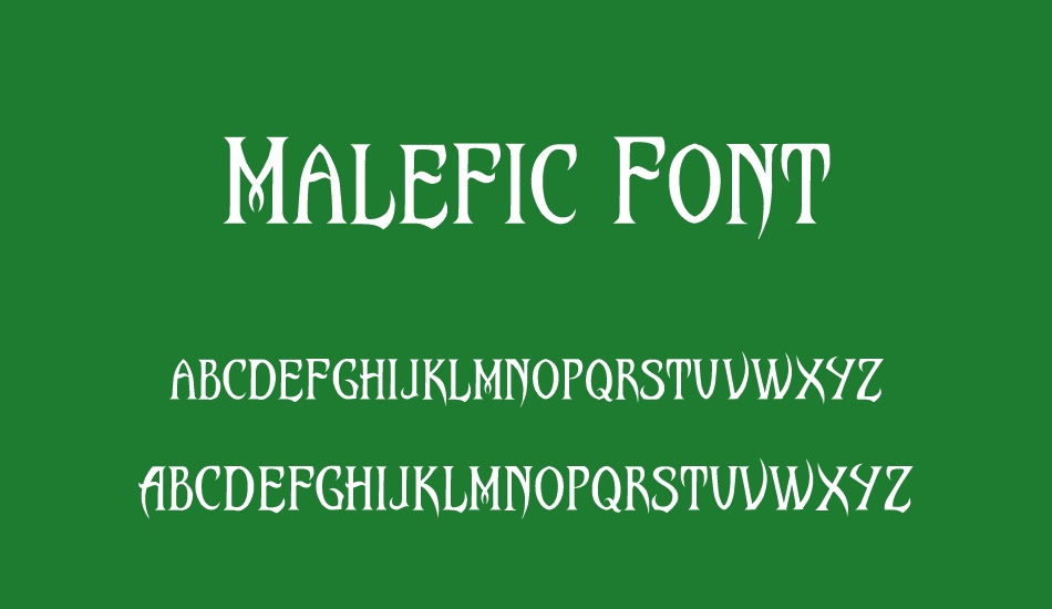 Malefic Font font